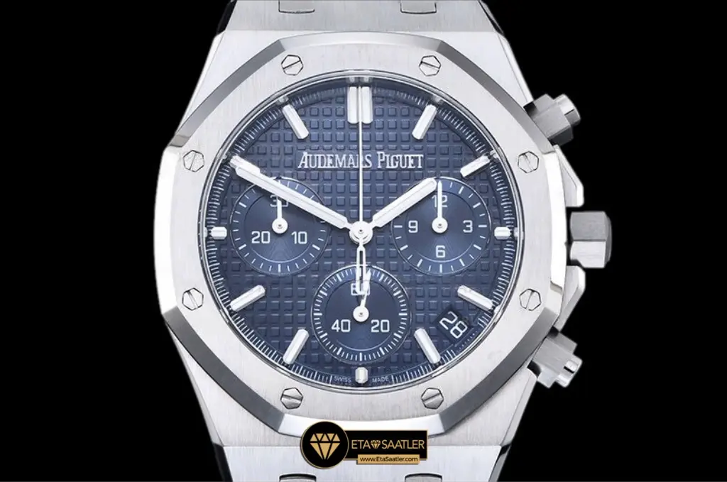 audemars-piguet-royal-oak-chronograph-26240st-stainless-blue nuit nuage 50-dial-super-clone-eta-01