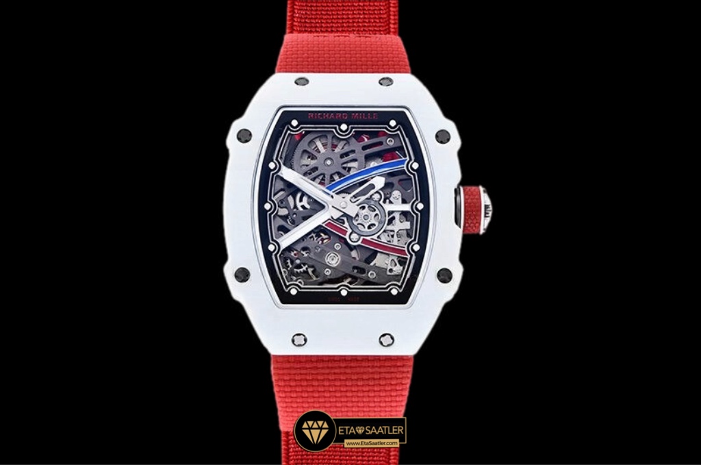 Richard Mille RM67-02 Alexis Pinturault White TPT Carbon Red Super Clone ETA