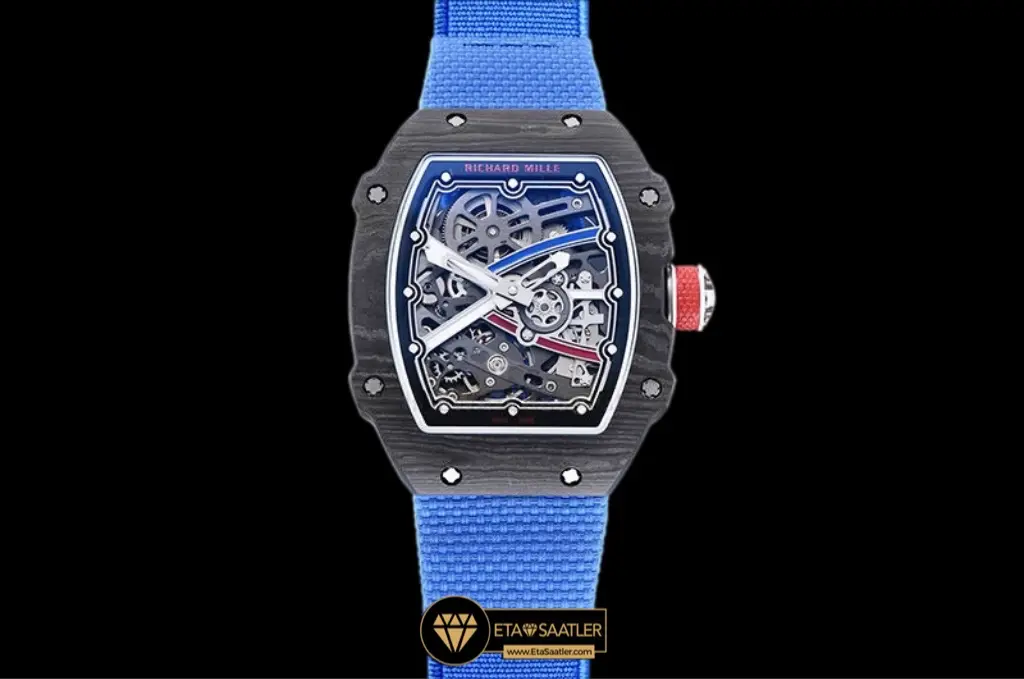 Richard Mille RM67-02 Sebastien Ogier Blue Strap Super Clone ETA