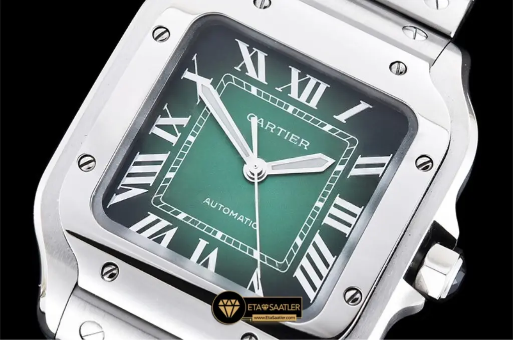 cartier-santos-medium-Green-super-clone-eta-031