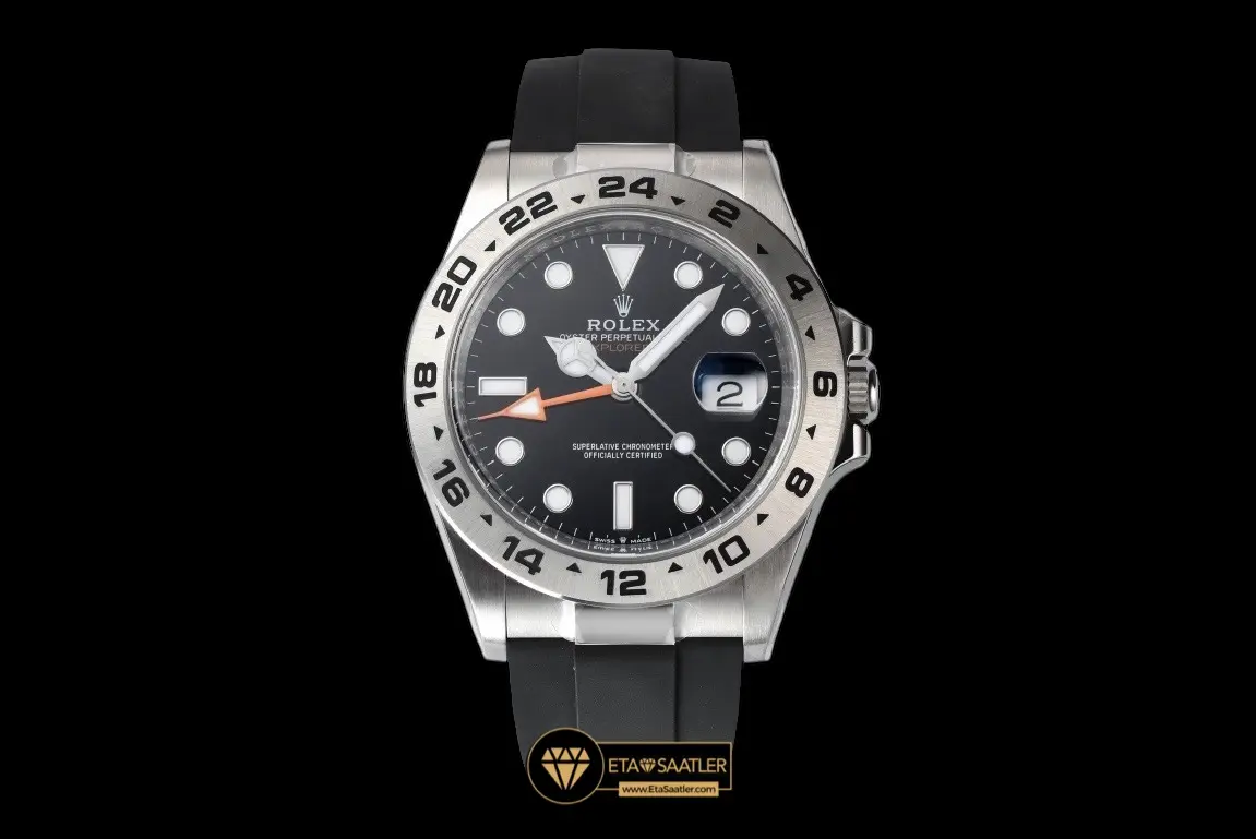 Rolex Explorer II 226570 Siyah Kadran Oysterflex 42 mm 3285 Super Clone Eta