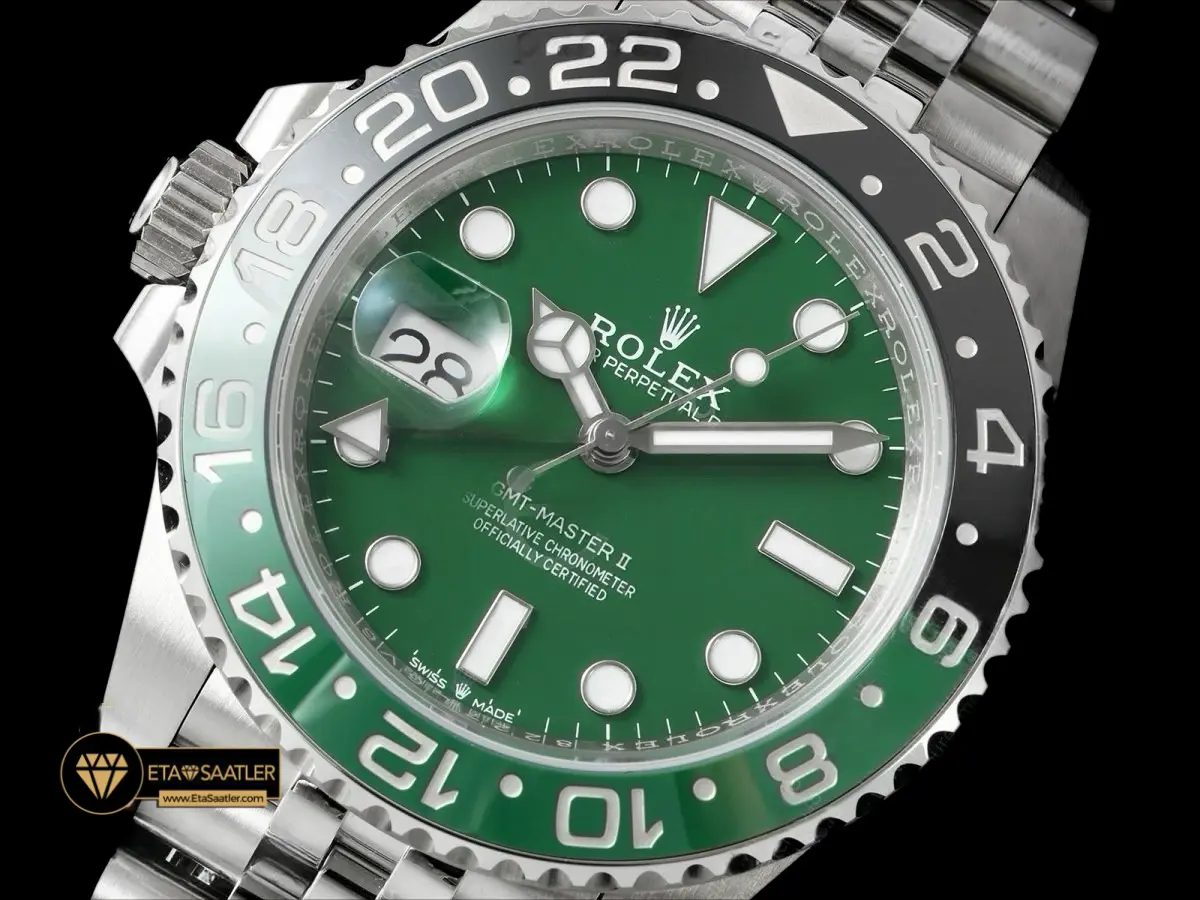 rolex-gmt-master-2-126729-vtnr-white-gold-green-dial-super-clone-eta-011