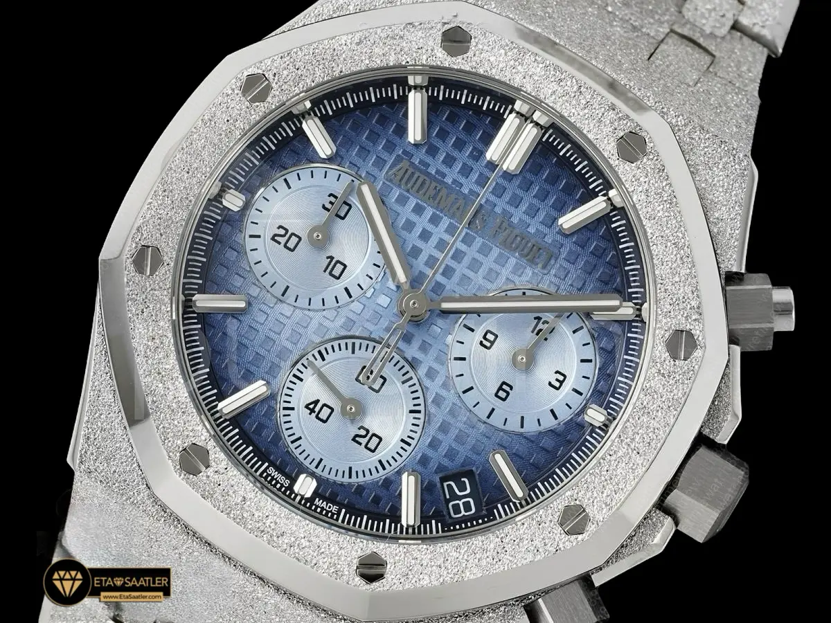 audemars-piguet-royal-oak-chrono-26240-frosted-white-gold-elde-super-clone-eta-033