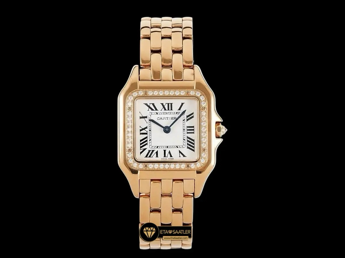 Cartier Panthere 27 mm Rose Gold Diamond Quartz Super Clone ETA