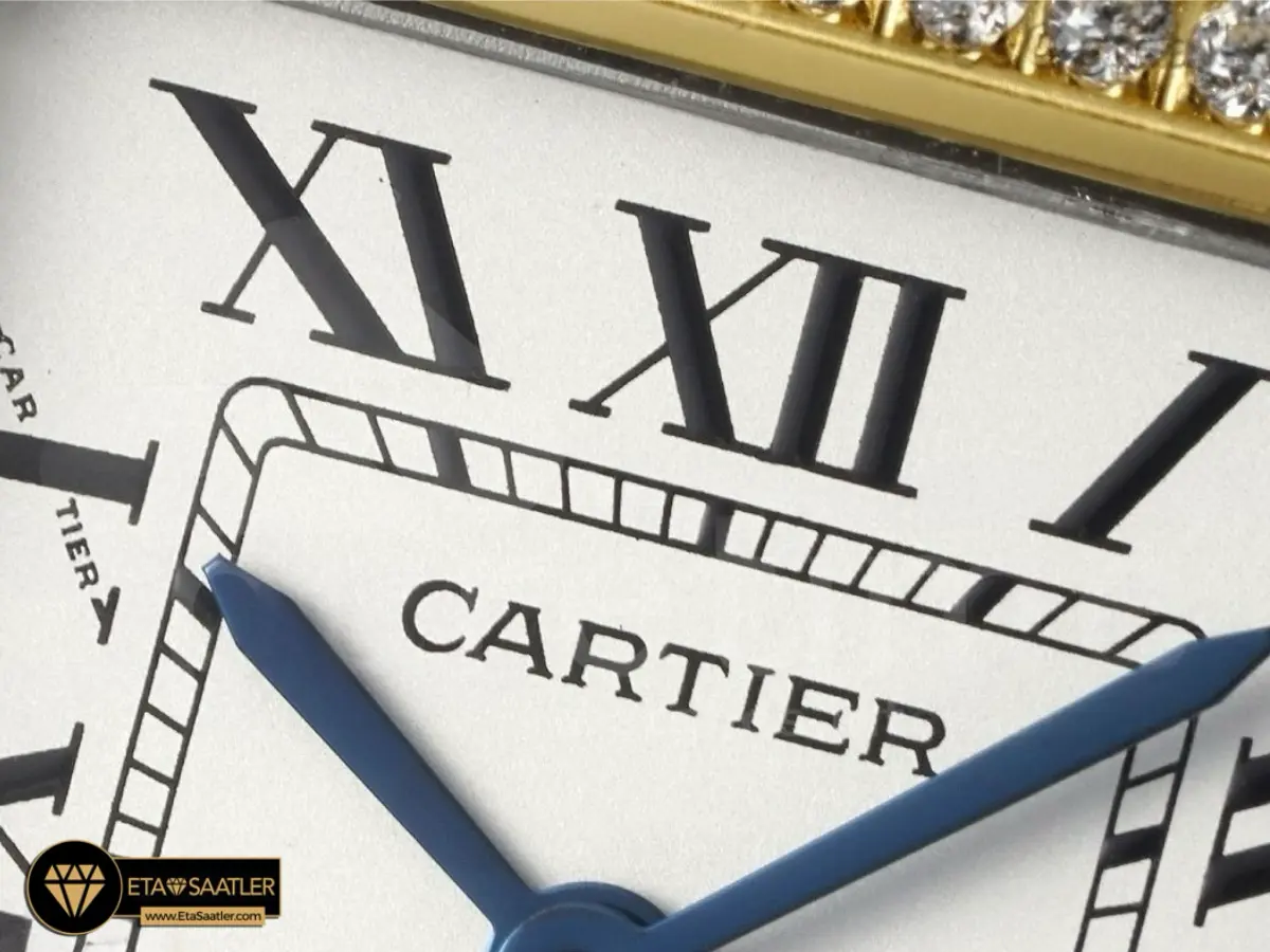 cartier-panthere-27mm-mid-size steel-gold-diamond-white-dial-super-clone-eta-07