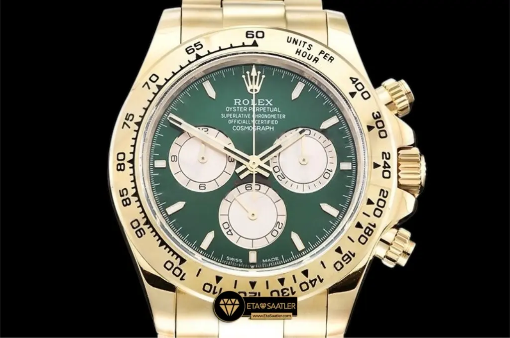 rolex-daytona-cosmograph-126508-yellow-gold-green-dial-super-clone-eta-032