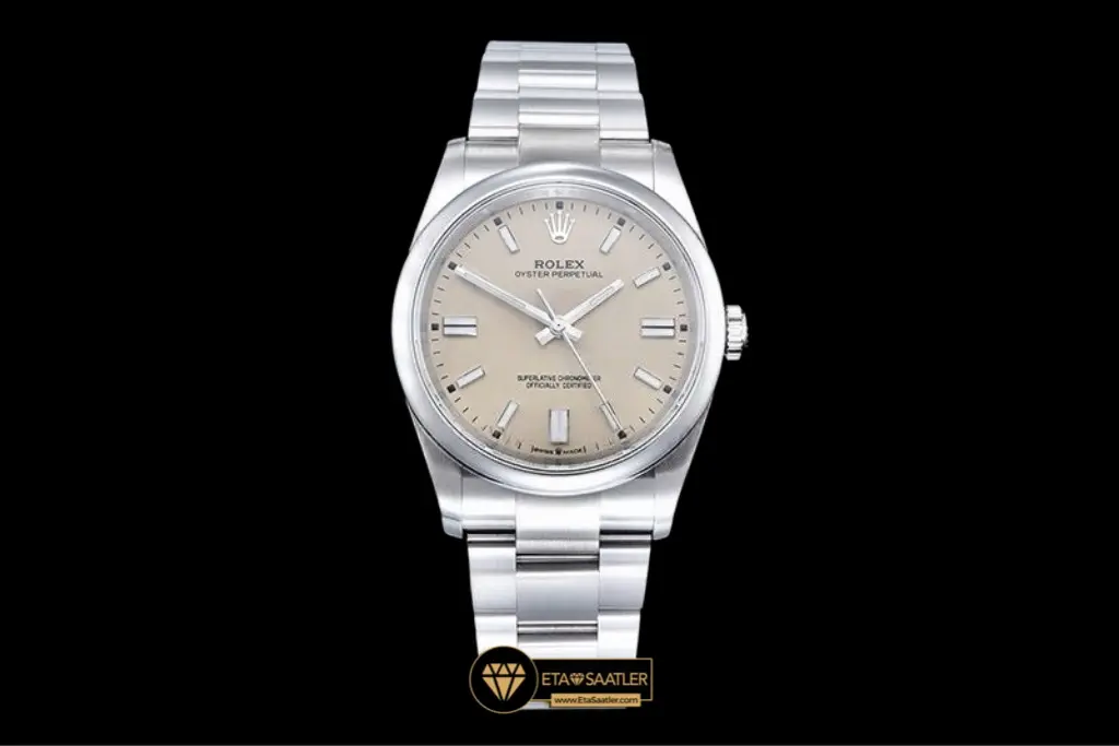 Rolex Oyster Perpetual 126000 Bej Kadran Super Clone ETA