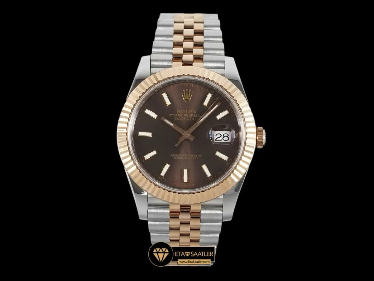 Rolex Datejust 126331 Chocolate Kadran Jubile Kordon 41mm Super Clone ETA