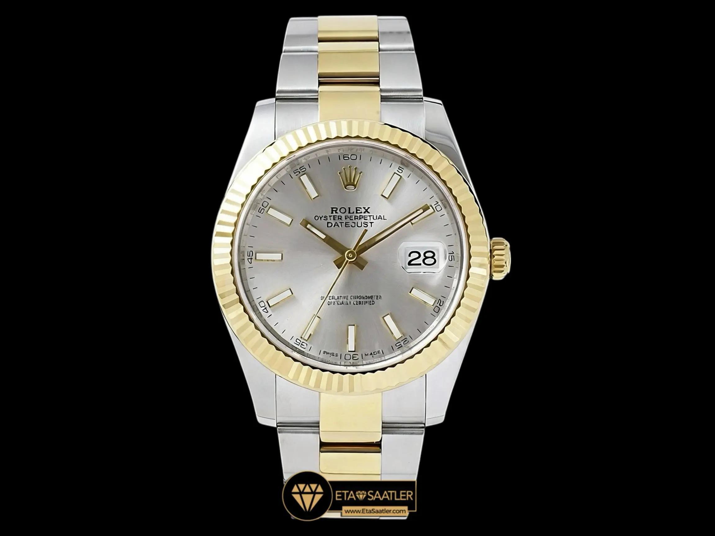 Rolex Datejust 126333 Gümüş Kadran Oyster Kordon 41mm Super Clone ETA