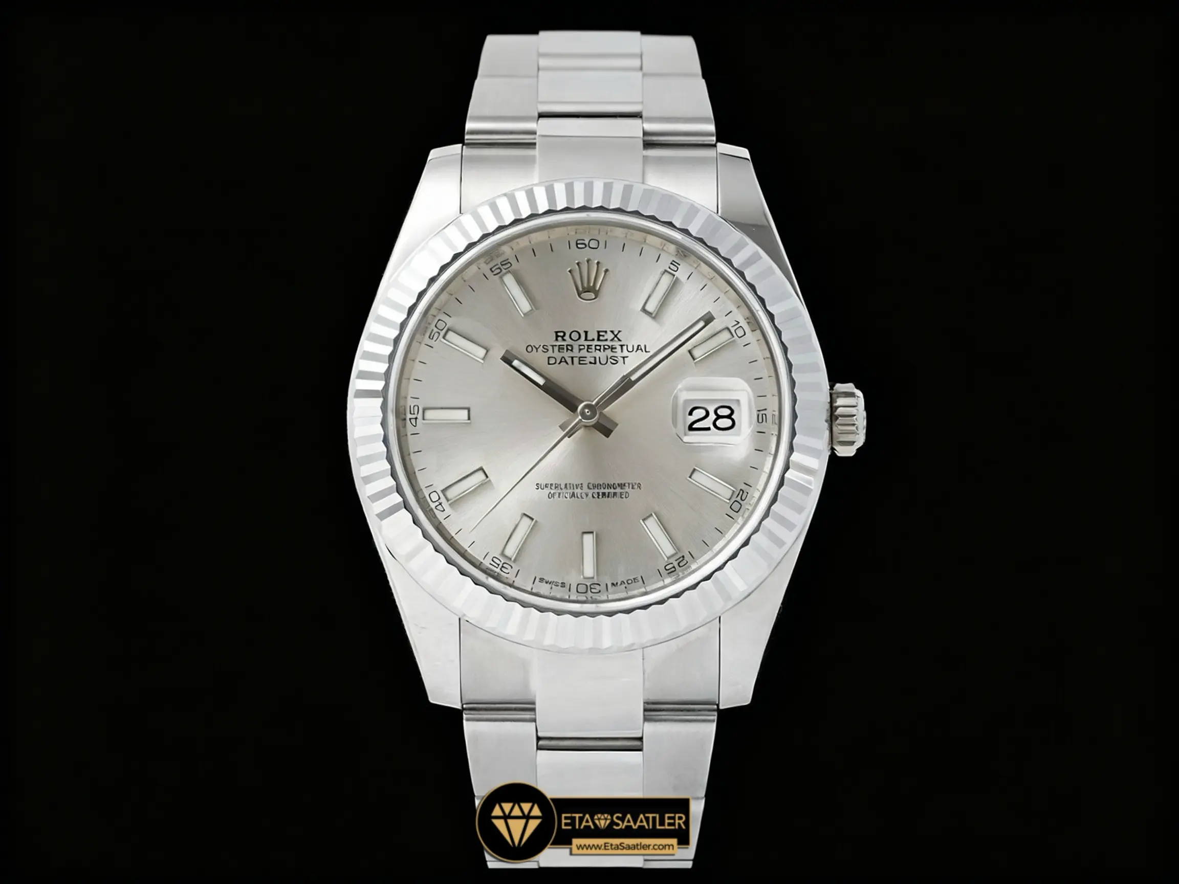 Rolex Datejust 126334 Silver Kadran Oyster Kordon 41mm Super Clone ETA