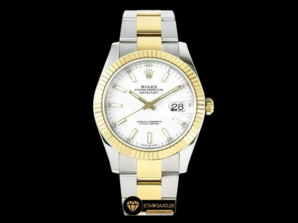 Rolex Datejust 126333 Beyaz Kadran Oyster Kordon 41mm Super Clone ETA