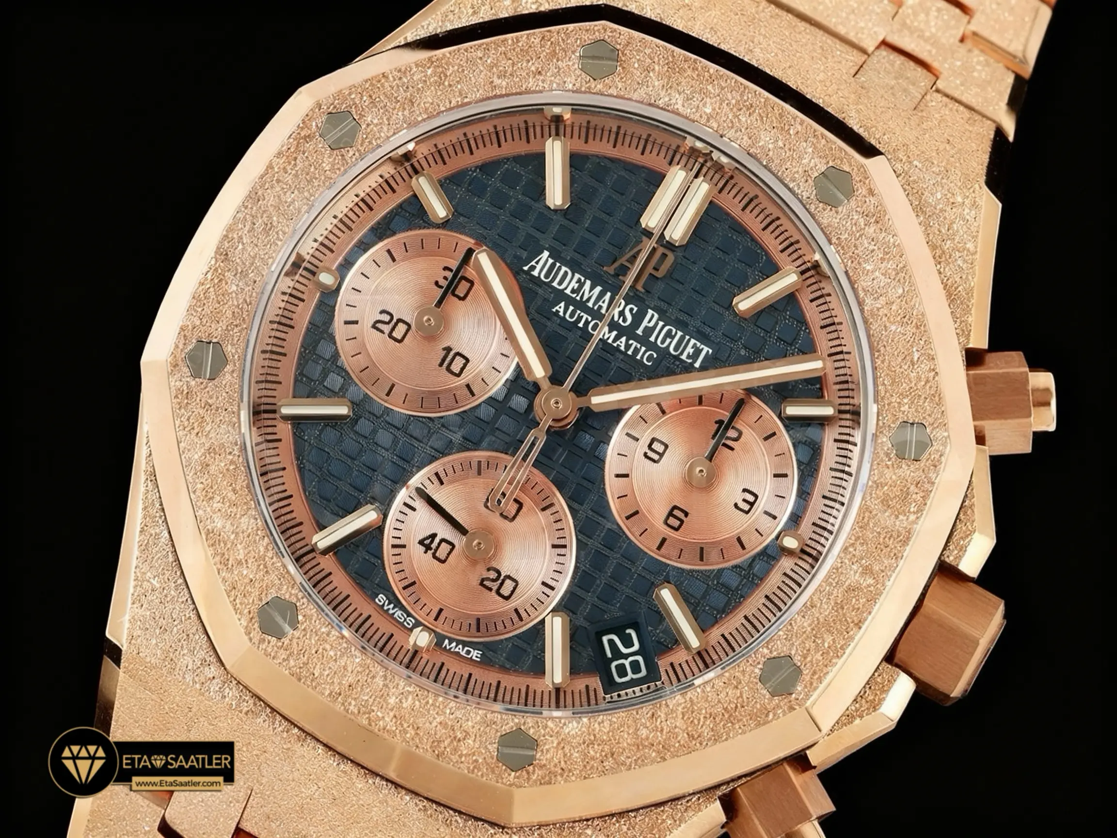 audemars-piguet-royal-oak-chrono-26240-frosted-rose-gold-blue-dial-super-clone-eta-017