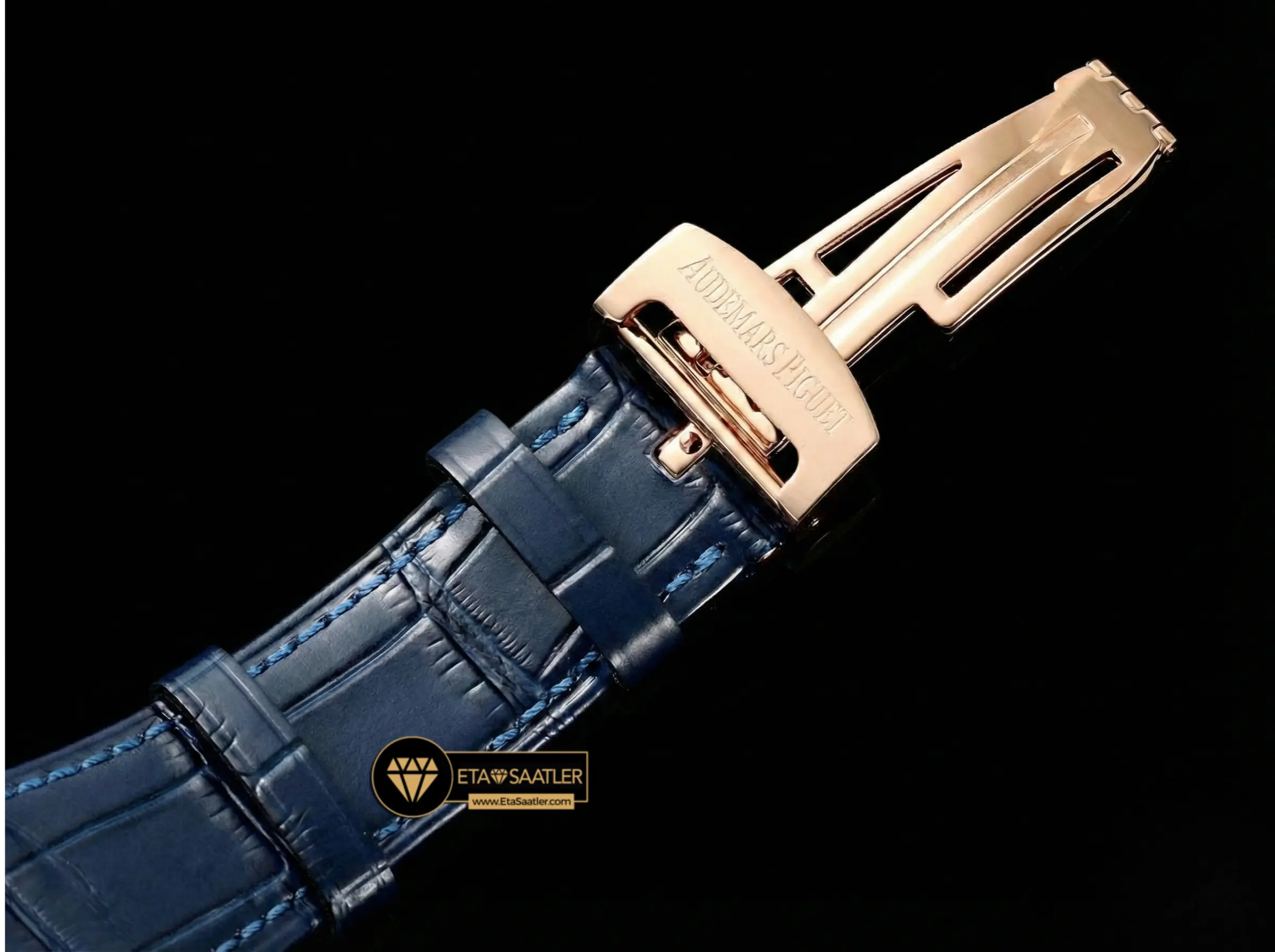 audemars-piguet-royal-oak-chronograph-26240-rose-gold-blue-dial-blue-leather-super-clone-eta-04