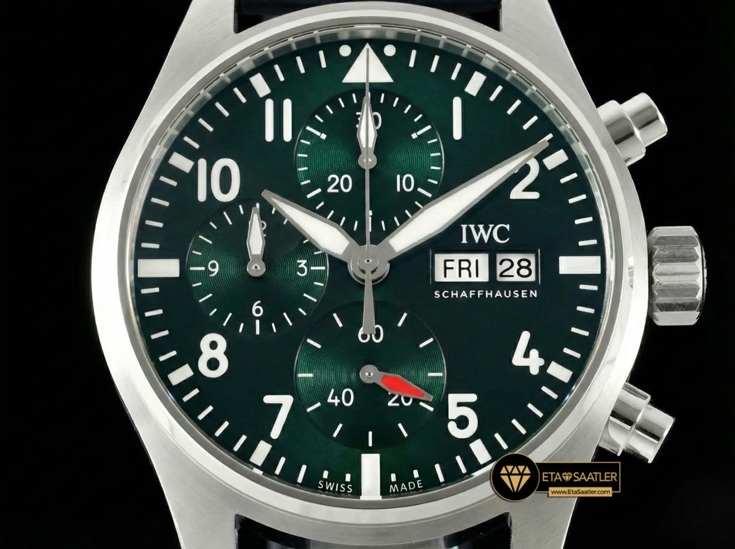 iwc-pilot-chrono-iw-388103-blue-dial-green-leather-strap-super-clone-eta-07