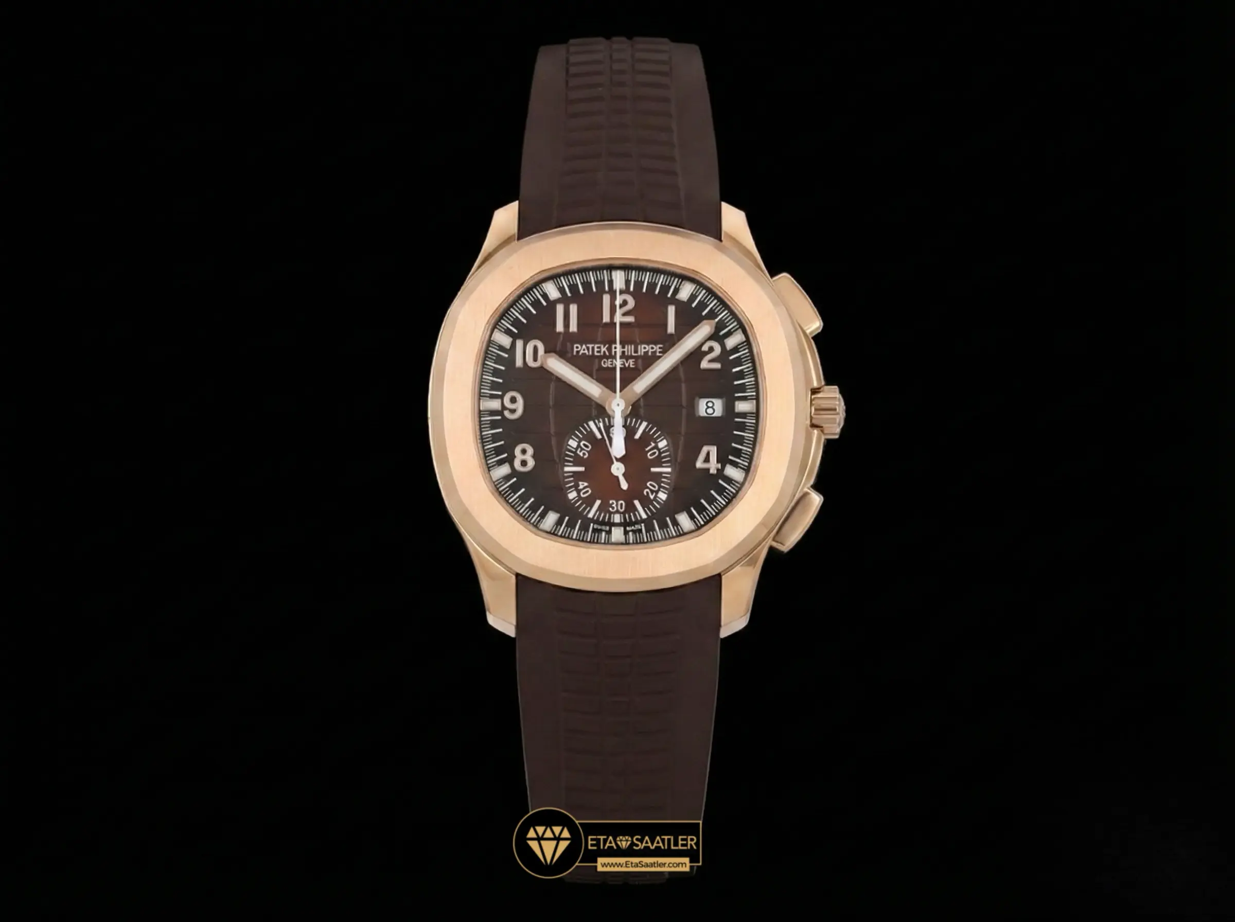 Patek Philippe Aquanaut Chronograph 5968 Rose Gold Kahve Super Clone ETA