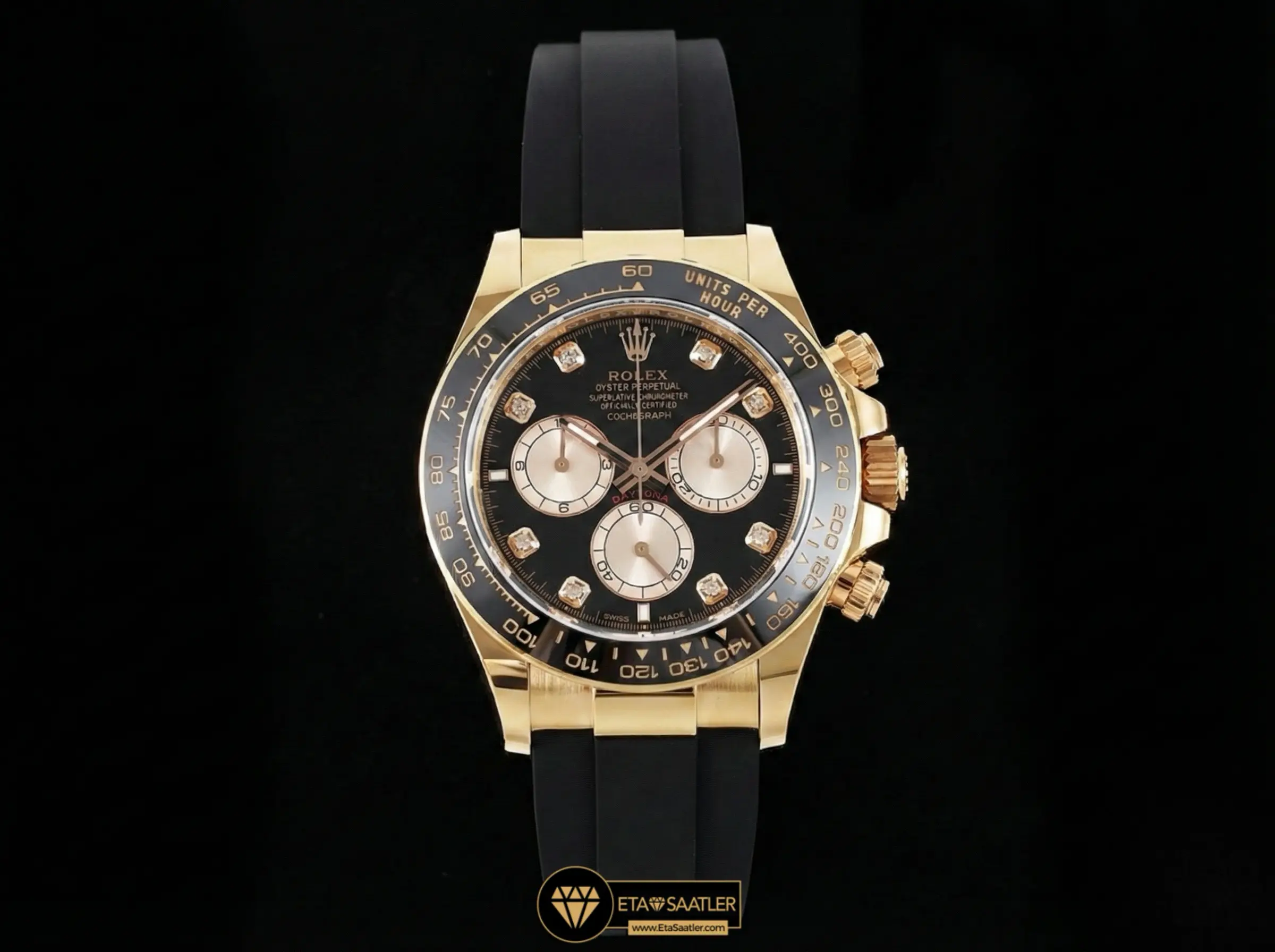 Rolex Daytona 126515LN Diamond Black Panda Oysterflex 4131 Super Clone Eta