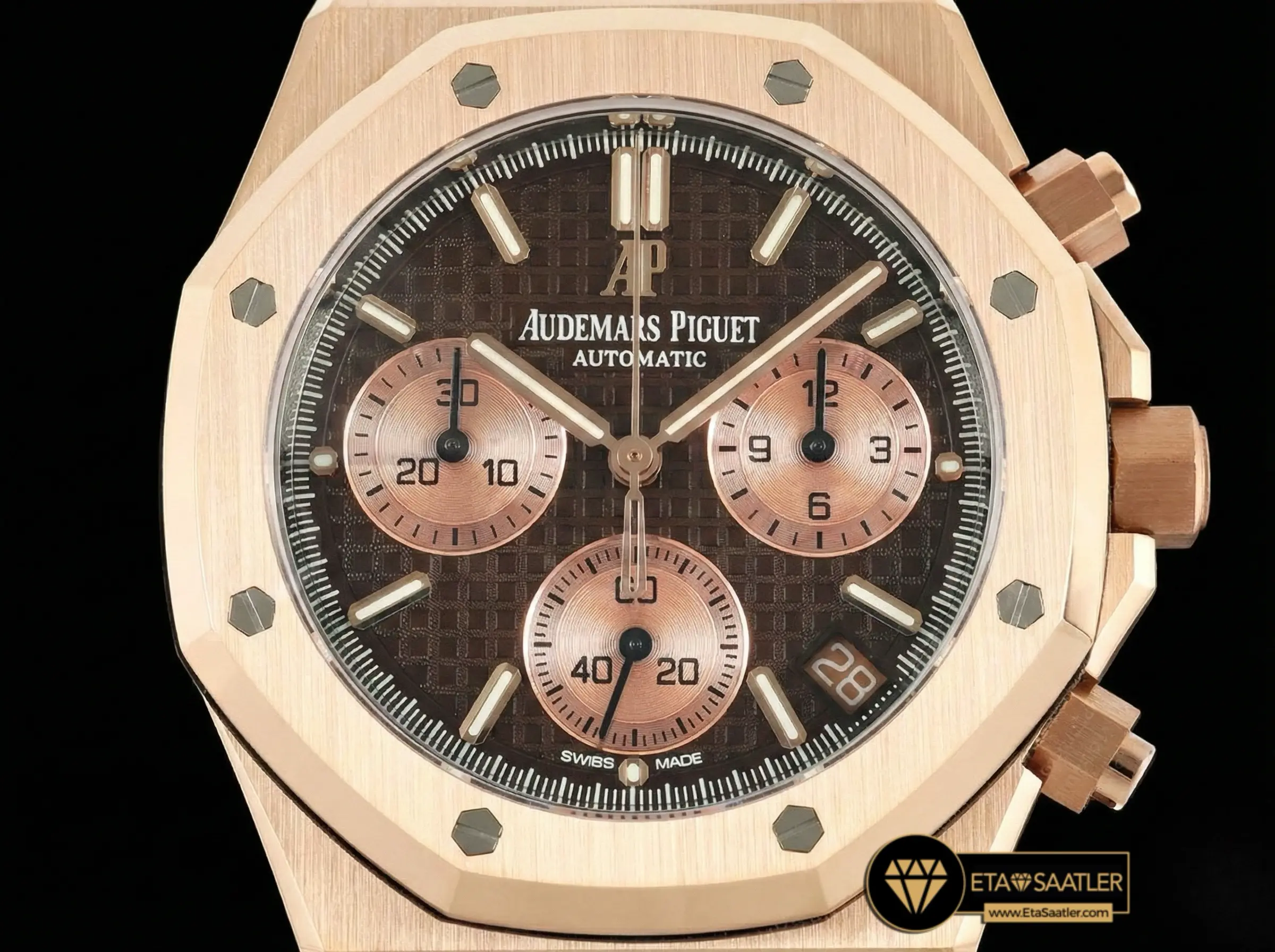 audemars-piguet-royal-oak-chronograph-26240-rose-gold-brown-dial-brown-super-clone-eta-014
