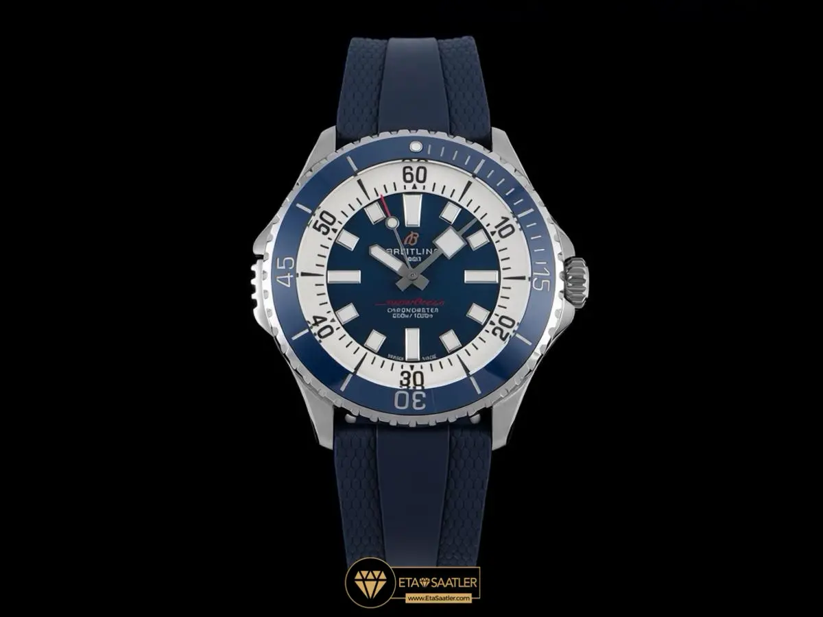 Breitling Superocean B01F 46mm Mavi Kadran Kauçuk Super Clone ETA
