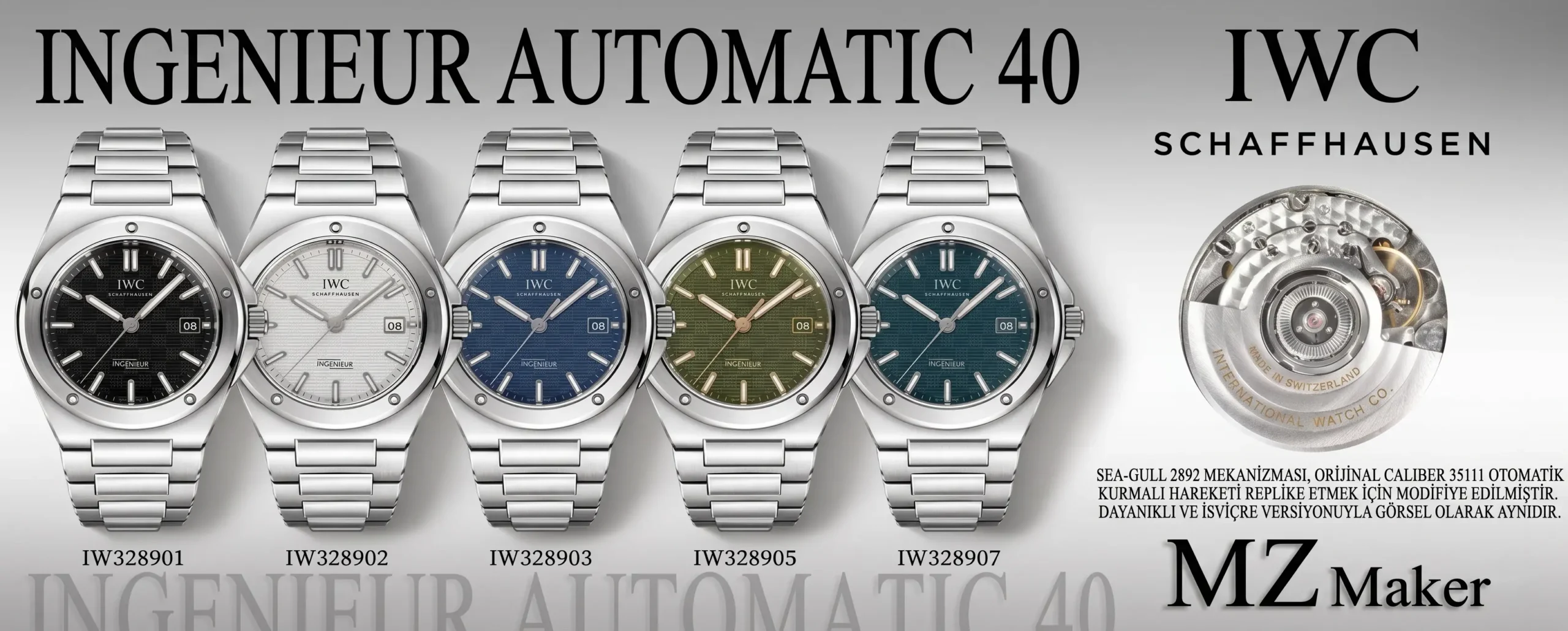 iwc-ingenieur-automatic-green-dial-40-mm-elde-super-clone-eta-poster