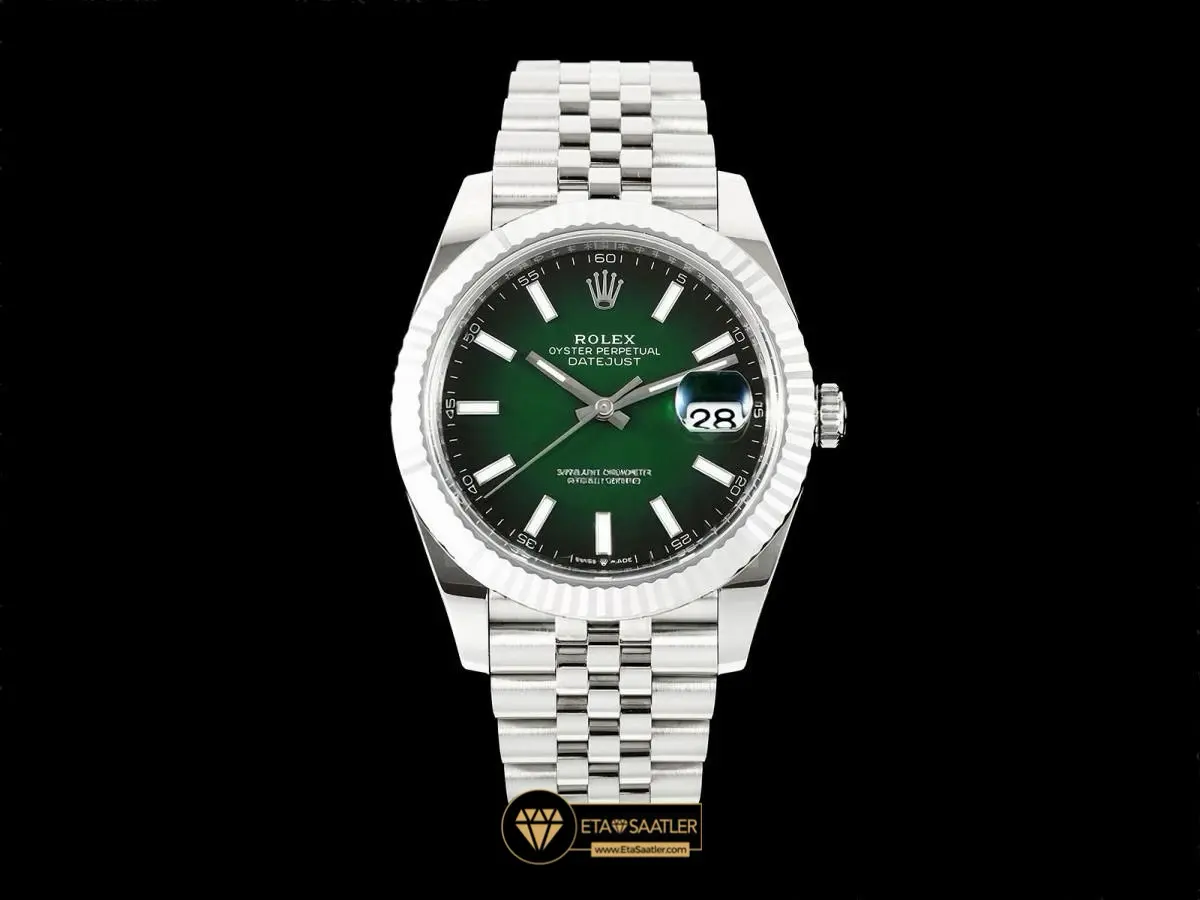 Rolex Datejust 126334 Ombre Kadran Fluted Bezel Jubile Super Clone ETA