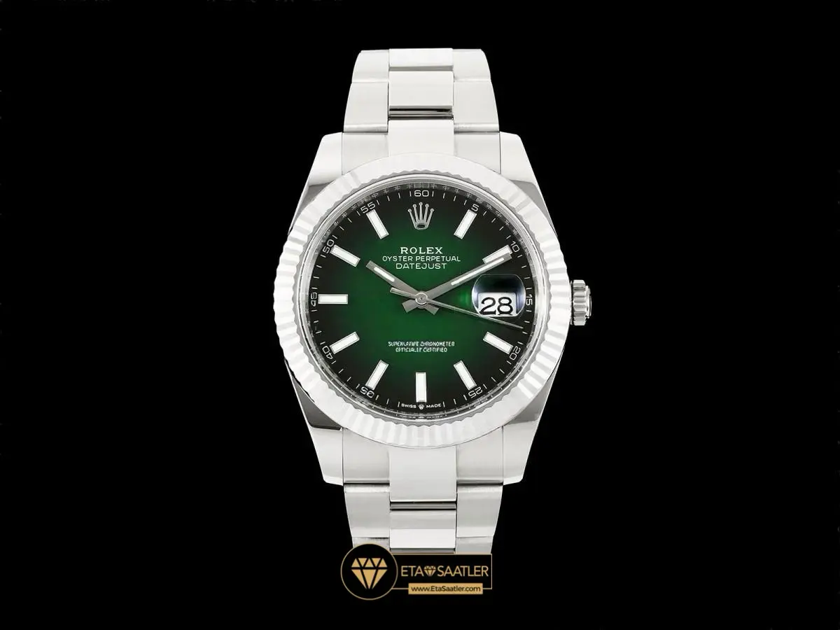 Rolex Datejust 126334 Ombre Kadran Fluted Bezel Oyster Super Clone ETA