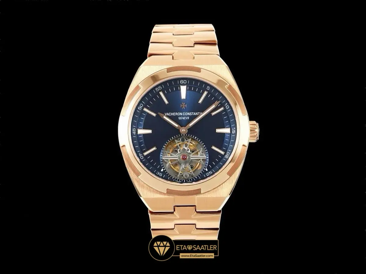 Vacheron Constantine Overseas Tourbillon Rose Gold Blue Super Clone ETA
