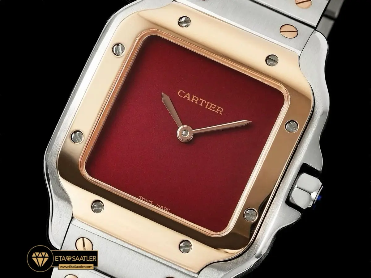 cartier-santos-carree-two-tone-burgundy-super-clon-eta-014