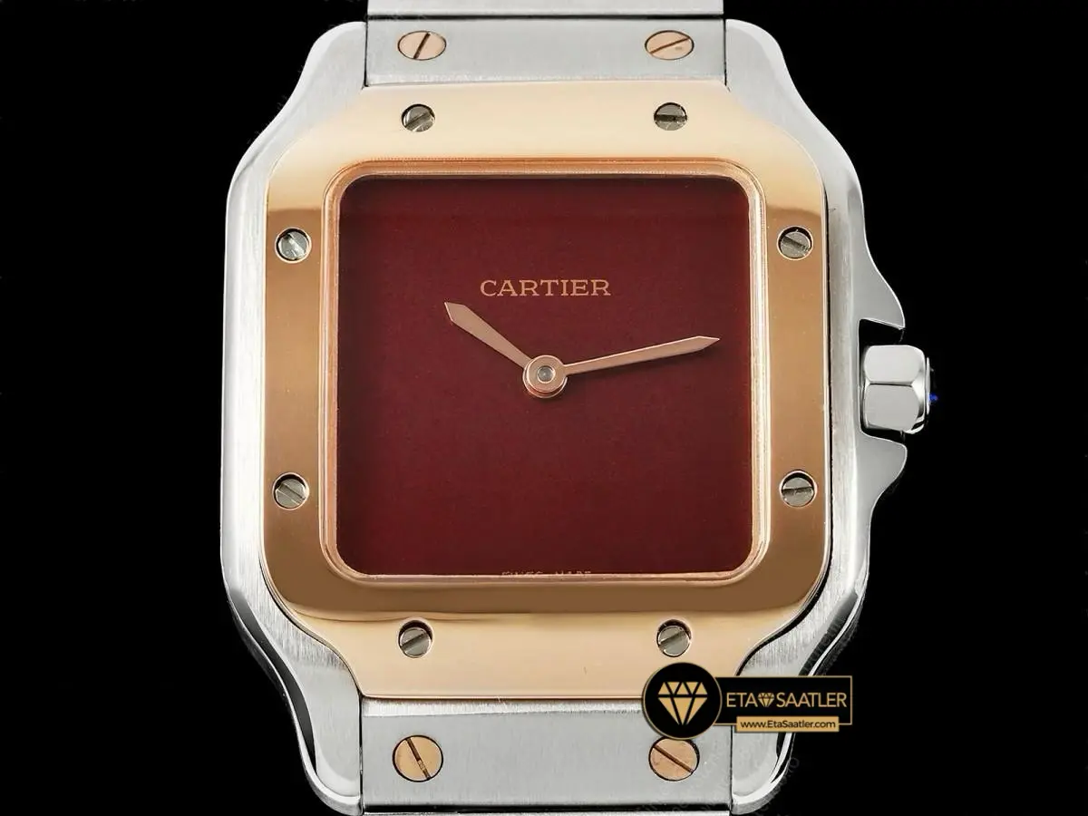 cartier-santos-carree-two-tone-burgundy-super-clon-eta-018
