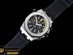 Ap0354 Royal Oak Offshore Diver Chrono Ssru Black Jf A3126 Ap0354 6