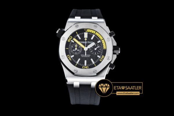 Ap0354 Royal Oak Offshore Diver Chrono Ssru Black Jf A3126 Ap0354 7