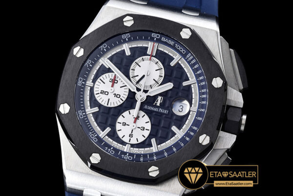 Ap0370a ap royal oak chrono ssru blue a3126 noob 5