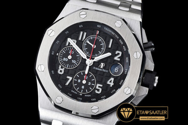 Ap0374b ap royal oak chrono 26470 ssss black a3126 noob ap0374b