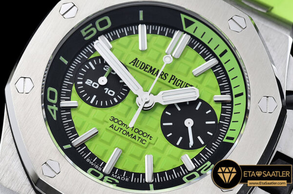 Ap0388b royal oak offshore diver chrono ssru grn noob a3126 ap0388b 4