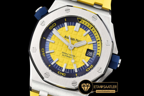 Ap0413a royal oak diver ssru yellow jf my9015 mod a3120 ap0413a