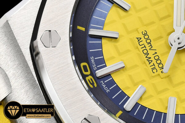 Ap0413a royal oak diver ssru yellow jf my9015 mod a3120 ap0413a 2