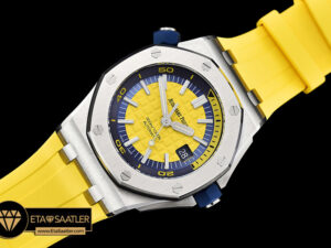 Ap0413a Royal Oak Diver Ssru Yellow Jf My9015 Mod A3120 Ap0413a 4