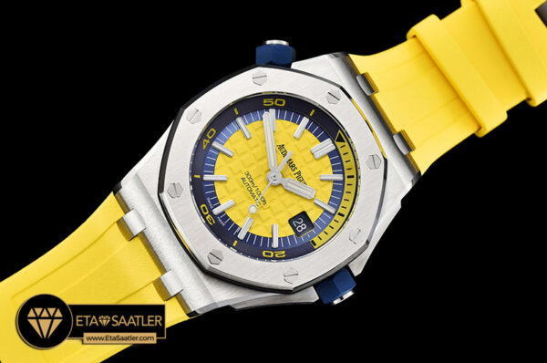 Ap0413a royal oak diver ssru yellow jf my9015 mod a3120 ap0413a 4