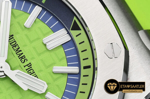 Ap0413d royal oak diver ssru green jf my9015 mod a3120 ap0413d 1