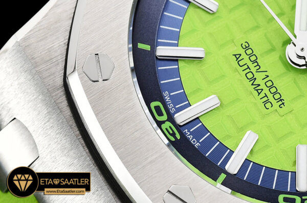 Ap0413d royal oak diver ssru green jf my9015 mod a3120 ap0413d 2
