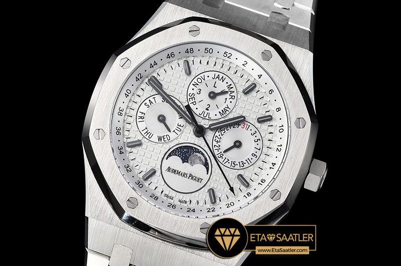 Ap0496 Royal Oak Perpetual Calendar 26574 Ssss White Jf A5134 Ap0496