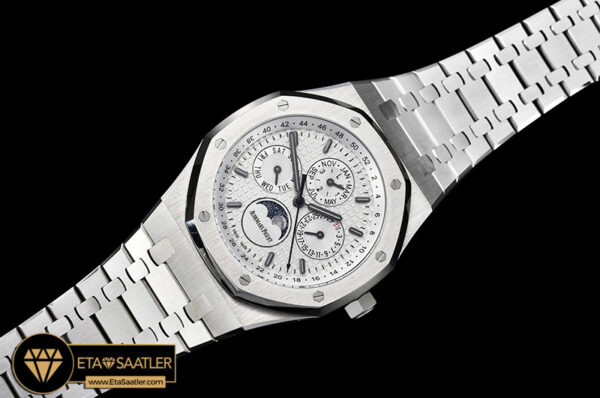 Ap0496 royal oak perpetual calendar 26574 ssss white jf a5134 ap0496 4
