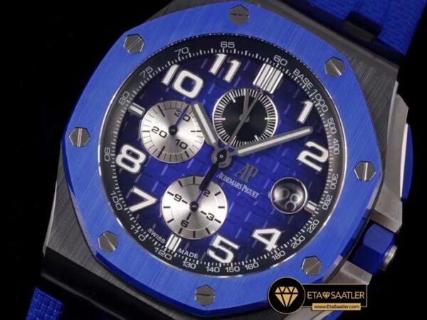 Ap0735a audemars piguet royal oak offshore 26405ce.00.a030ca.01 blue super clone eta 03 03