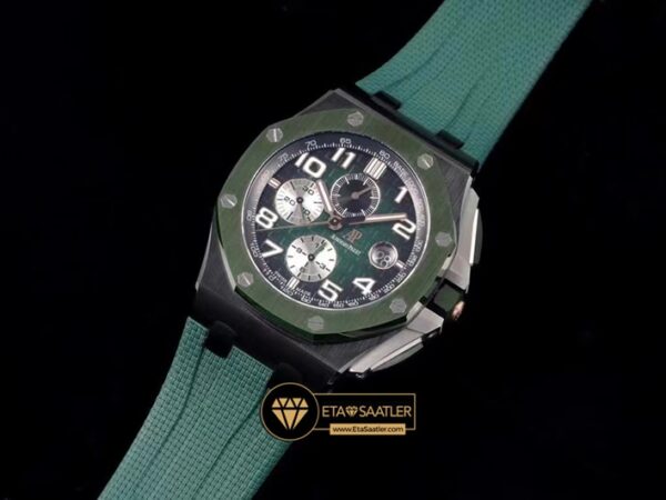 Ap0735b audemars piguet royal oak offshore 26405ce.00.a030ca.01 green super clone eta 02 01