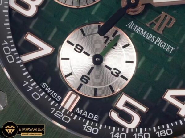 Ap0735b audemars piguet royal oak offshore 26405ce.00.a030ca.01 green super clone eta 05 04