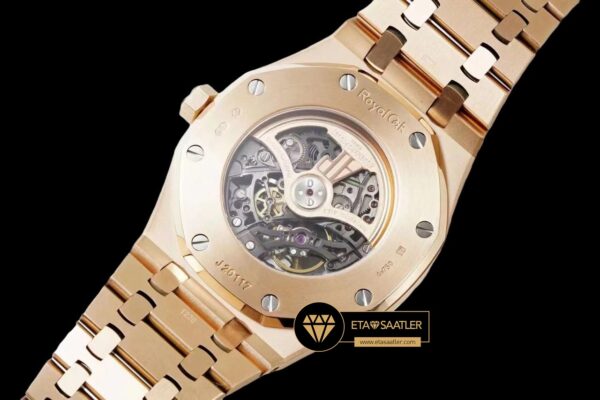 Ap0743 altin audemars piguet royal oak 15407st İskelet kadran 18k super clone eta (2) 01