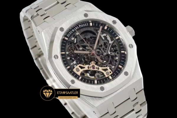 Ap0743 audemars piguet royal oak 15407st İskelet kadran super clone eta (6) 05