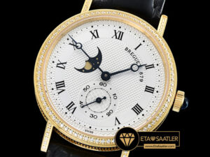 Bre083b Classique Moonphase Ref.3300 Diam Ygle Wht My9015 Mod Bre083b