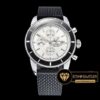 Breitling Superocean Heritage II Chronograph Kauçuk Kordon Siyah Bezel Beyaz Kadran ETA