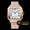 Cartier Santos De Cartier Men 2018 XL Rose Kasa Beyaz Kadran ETA
