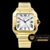 Cartier Santos De Cartier Men 2018 XL Gold Kasa Beyaz Kadran ETA